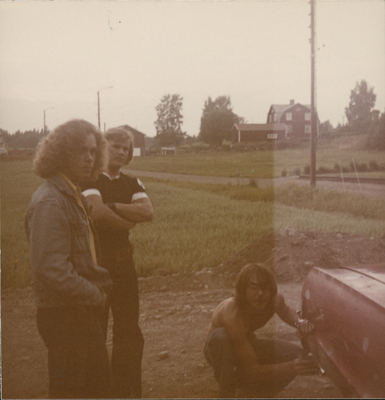 Lackering av bil 1973