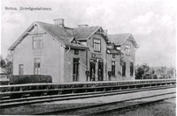 Järnvägsstationen i Bettna 1917