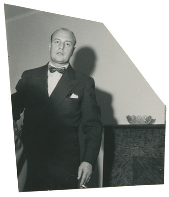 Peter Gemzell under lysningsdagen 1955