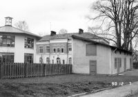 Stallet vid S:t Nikolai kyrka. Rivet 1993.