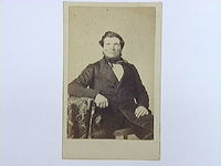 Fabrikör David Hallgren. Foto 1860-tal