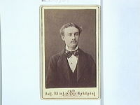 Telegrafist Axel Belfrage (f.1859). Foto 1870-tal