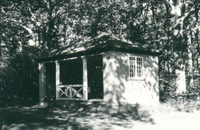 Paviljong på Sundby sjukhusområde vid Strängnäs 1986