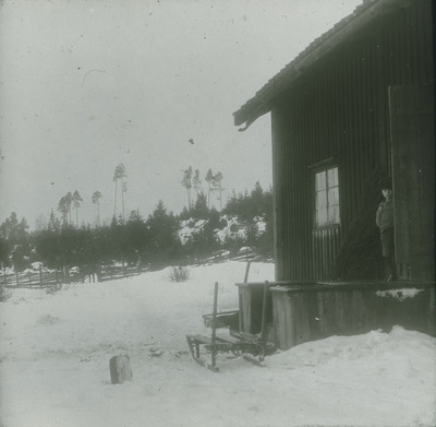 Vinter på Sättra gård i Turinge socken, Nykvarn, 1920-tal
