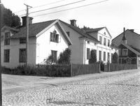 Gamla Indebetouska gården, Östra Trädgårdsgatan 11-13 i Nyköping år 1920