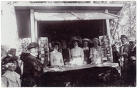 Marknadsstånd vid marknaden i Schedewij år 1909