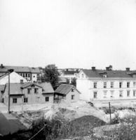 Östra Kvarngatan-Skjutsaregatan i Nyköping, 1960