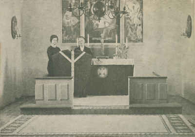 Kyrkotextil i Helgesta kyrka ca 1963