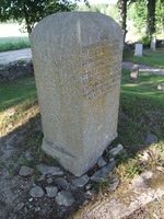 Gravsten Aspö kyrkogård, Elisabeth von Rosen och riksrådet Eric Wrangel