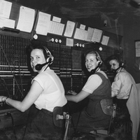 Telefonstationen, Tingshusgatan 2 i Gnesta på mitten av 1950-talet