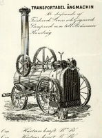 Transportabel ångmaskin, prospekt från 1840-talet