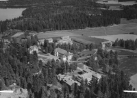 Flygbild - Solbacka Läroverk, 1946