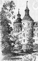 Teckning av Gripsholm slott.