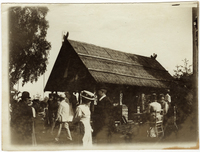 Marknadsstånd vid marknaden på Schedewij år 1909