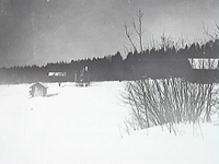 Månskensbild från Sliparbol på vintern