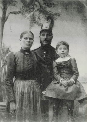 Ulrika Lucina Råström, Anders Petter Bergquist och dottern Maria Ulrika