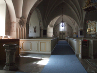 Stora Malms kyrka, konservering av dopfunt.