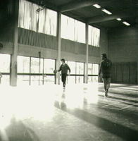 Basket i gymnastiksalen på Stensunds folkhögskola, Trosa