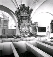 Predikstol, Stora Malms kyrka, 1985