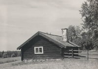 Stuga vid Jakobsberg i Stora Malms socken år 1935