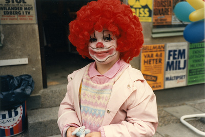 Clown i Nyköping, 1987