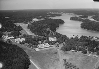 Flygfoto av Nynäs, troligen 1930-tal