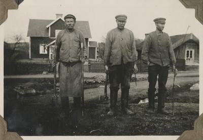 Oskar, Alfred, Axel Nyberg, Segersta 1932