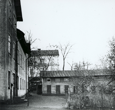 Bostadshuset Klosterg. 20 i Strängnäs. Gårdssidan