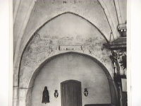 Trosa landsförsamlings kyrka, valvmålning, foto1942