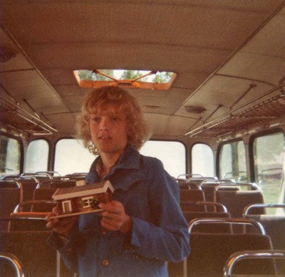 Göran Sedvall i årskurs fem i Nyköping, skolresa till Gripsholm 1975