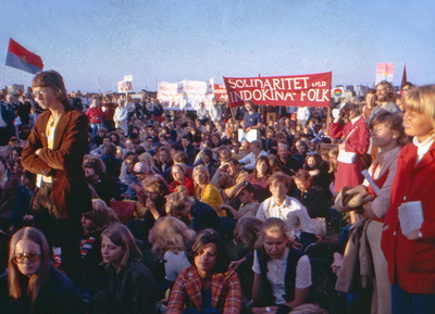 FNL-demonstration på Gärdet i Stockholm ca 1973