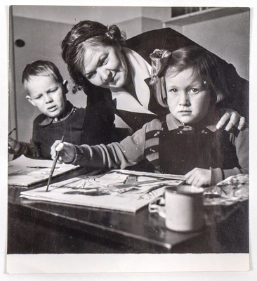 Teckningsundervisning i Strängnäs 1945