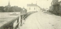 Bron vid Köpmangatan, vykort, cirka 1900
