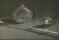 Karl IX:s regalier i Strängnäs domkyrka ca 1957