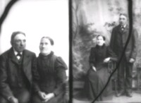 Anders Gustaf Karlsson född 1834 och Johanna Charlotta född Gustafsson 1836, på Sättratorp i Gåsinge i juli 1899
