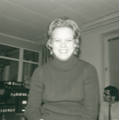 Maud Hagberg på Saab-ANA:s kontor