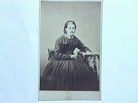 Fru Anna Charlotta Maria Petersson (1834-1869). Foto 1860-tal