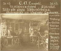 ”C.A. Lundahls målareverkstad, Stjärnhof”, ca 1920