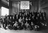 Fackföreningsmöte med anställda inom Landstinget i Nyköping 1936