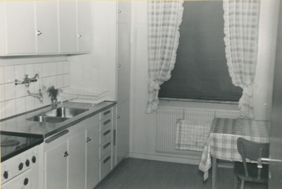 Kök i lägenhet i Strängnäs, 1950-tal
