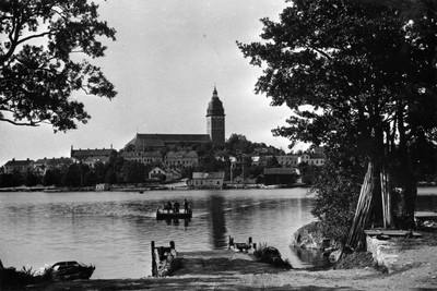 Dragfärjan på väg från Strängnäs mot Tosterön