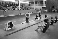 Gymnastikuppvisning i Sporthallen i Nyköping 1961