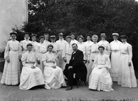 Konfirmander vid Stora Malms kyrka år 1905