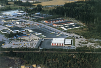 Flygfoto SLT:s anläggning i Katrineholm