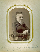 Friherrinnan Agnes Bergenstråhle född Lybecker (1819-1909), gift med Knut Bergenstråhle och mor till Emmy och Annie Bergenstråhle