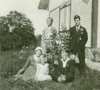 Glory, Herbert, Ruth, Solveig och Karl-Johan 1932