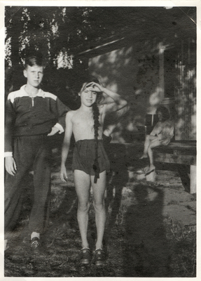 Sommar på Krokebjörk på 1950-talet