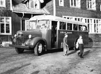 Skolbuss i Björkvik 1950