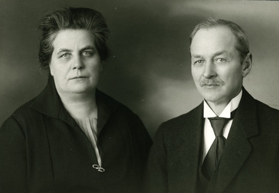 Carl Edvin Andersson med hustru Anna Charlotta