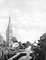 Torshälla gamla kyrka år 1872